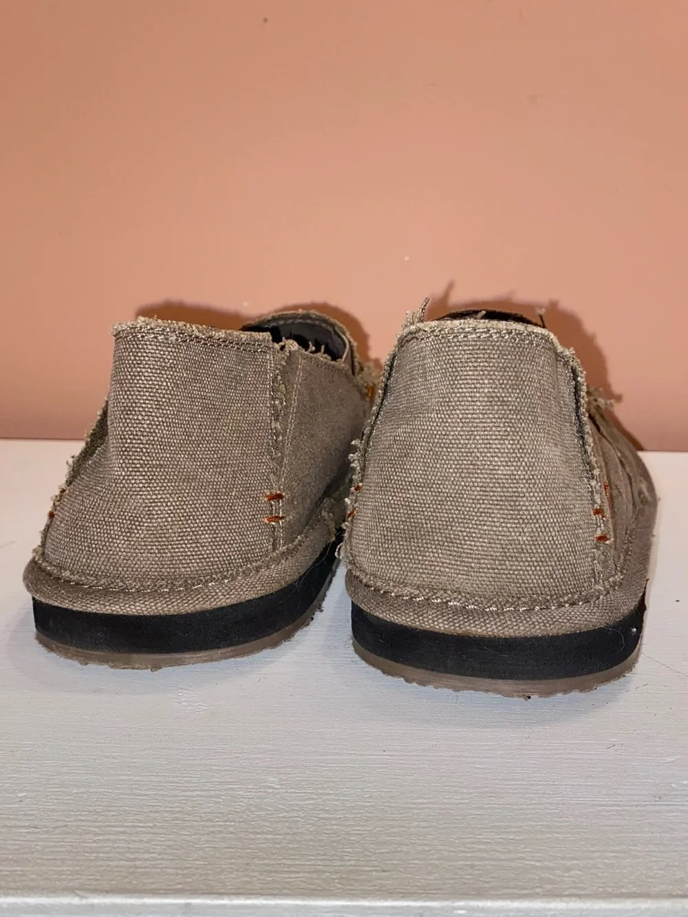 MAGELLAN OUTDOORS Canvas Slip-On Loafers. BROWN Size 11D
